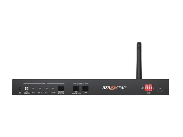 BZBGEAR 4-Port 4K UHD Conference Room Wireless Presentation Switcher with HDMI/USB-C/Soft Codec
