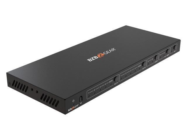 BZBGEAR 4x2 4K UHD HDMI Matrix Switcher with Audio/Downscaling Support