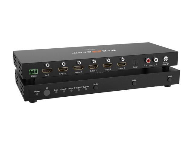 BZBGEAR 2x2 4K UHD HDMI Video Wall controller with Audio De-embedding