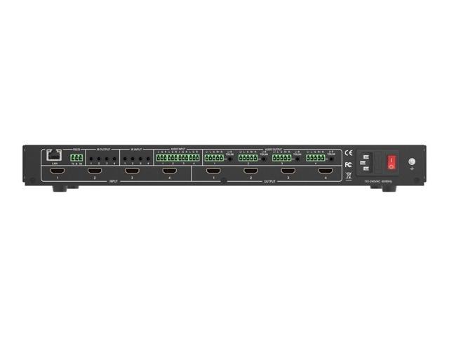 BZBGEAR 4x4 4K UHD HDMI Video Wall Processor/Seamless Matrix Switcher with Scaler/IR/Audio/RS-232 - image 6