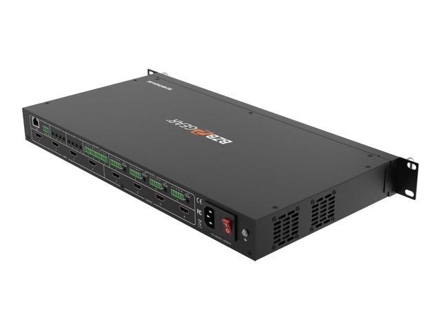 BZBGEAR 4x4 4K UHD HDMI Video Wall Processor/Seamless Matrix Switcher with Scaler/IR/Audio/RS-232 - image 7