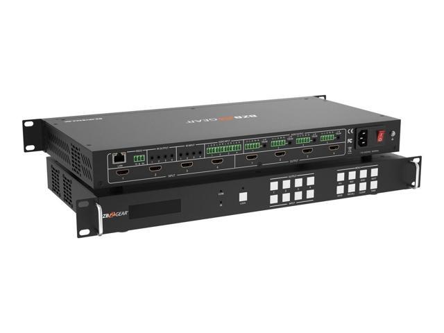 BZBGEAR 4x4 4K UHD HDMI Video Wall Processor/Seamless Matrix Switcher with Scaler/IR/Audio/RS-232 - image 2
