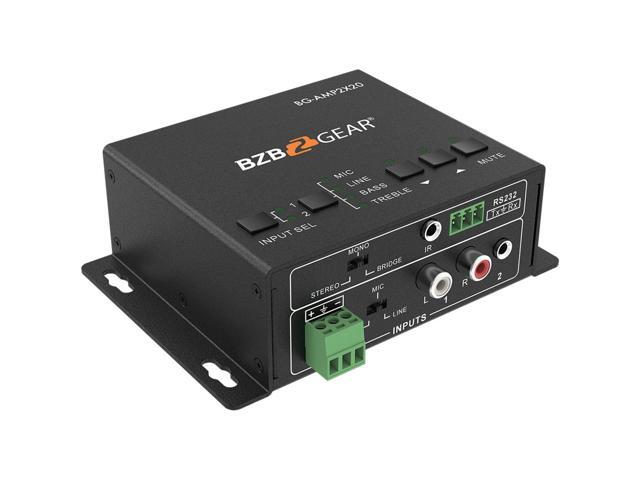 BZBGEAR 2-Channel 40W 4/8 Ohms Stereo/Mono Audio Amplifier