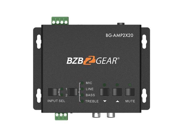 BZBGEAR 2-Channel 40W 4/8 Ohms Stereo/Mono Audio Amplifier