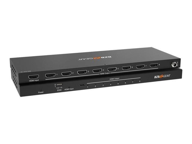 BZBGEAR 1x8 4K UHD Ultra Slim HDMI Splitter
