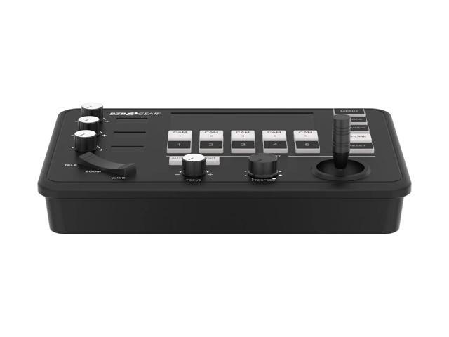 BZBGEAR Universal Compact Serial and IP PTZ Camera Joystick Controller with RS-232/422 Support
