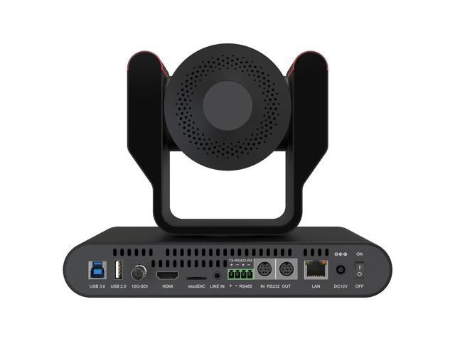 BZBGEAR 12X 4K UHD AUTO TRACKING HDMI 2.0/12G-SDI/USB 2.0/USB 3.0 Dante AV-H Live Streaming PTZ Camera with Tally Lights (Black)