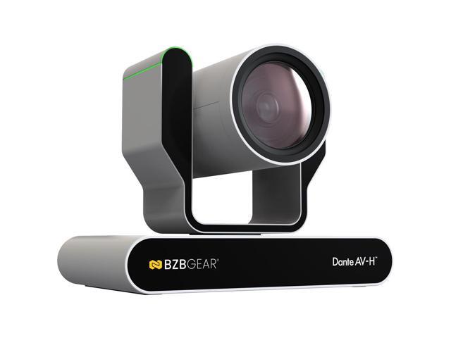BZBGEAR 25X 4K UHD AUTO TRACKING HDMI 2.0/12G-SDI/USB 2.0/USB 3.0 Dante AV-H Live Streaming PTZ Camera with Tally Lights (White)