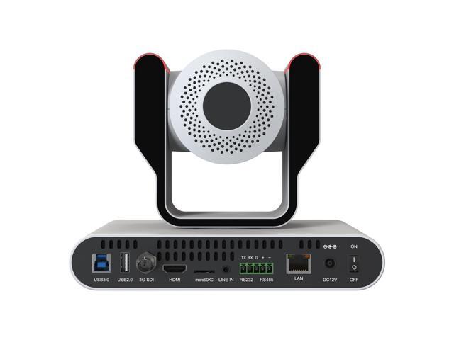BZBGEAR 20X 1080P FHD Auto Tracking HDMI/3G-SDI/USB 2.0/USB 3.0 Live Streaming PTZ Camera with Tally Lights (White)