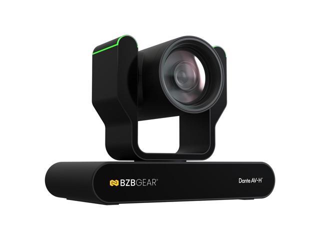 BZBGEAR 12X 1080P FHD Auto Tracking HDMI/3G-SDI/USB 2.0/USB 3.0 Dante AV-H Live Streaming PTZ Camera with Tally Lights (Black)
