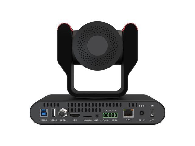 BZBGEAR 20X 1080P FHD Auto Tracking HDMI/3G-SDI/USB 2.0/USB 3.0 Dante AV-H Live Streaming PTZ Camera with Tally Lights (Black)