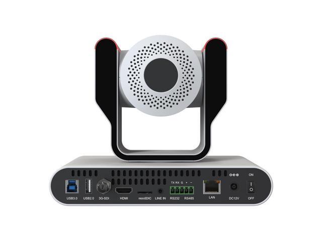 BZBGEAR 20X 1080P FHD Auto Tracking HDMI/3G-SDI/USB 2.0/USB 3.0 Dante AV-H Live Streaming PTZ Camera with Tally Lights (White)