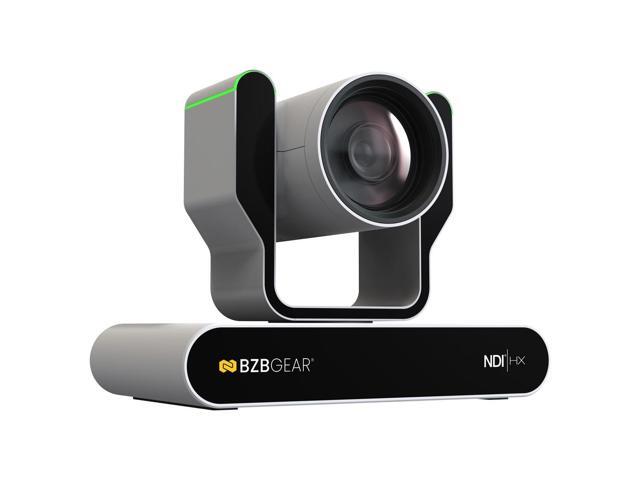 BZBGEAR 12X 1080P FHD Auto Tracking HDMI/3G-SDI/USB 2.0/USB 3.0/NDI HX Live Streaming PTZ Camera with Tally Lights (White)