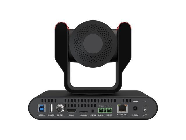 BZBGEAR 20X 1080P FHD Auto Tracking HDMI/3G-SDI/USB 2.0/USB 3.0/NDI HX Live Streaming PTZ Camera with Tally Lights (Black)