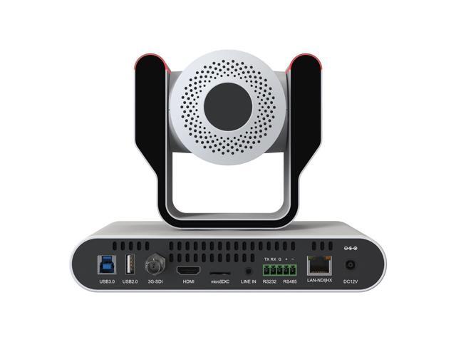 BZBGEAR 20X 1080P FHD Auto Tracking HDMI/3G-SDI/USB 2.0/USB 3.0/NDI HX Live Streaming PTZ Camera with Tally Lights (White)