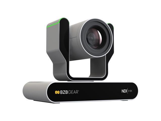 BZBGEAR 20X 1080P FHD Auto Tracking HDMI/3G-SDI/USB 2.0/USB 3.0/NDI HX Live Streaming PTZ Camera with Tally Lights (White)