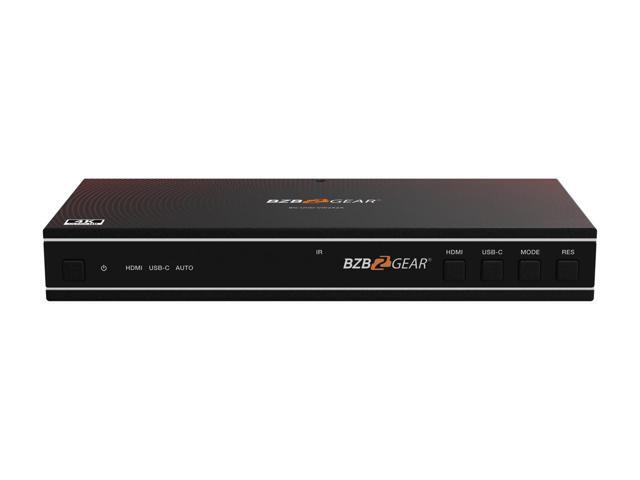 BZBGEAR 2x2 4K UHD HDMI/USB-C Switcher and Video Wall Controller with Audio De-embedding