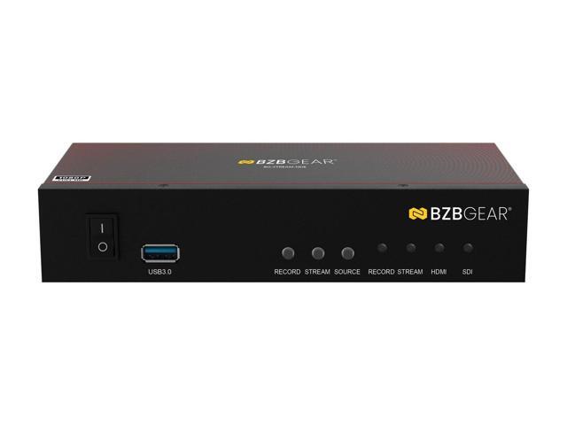 BZBGEAR 1 Channel SDI/HDMI Encoder/Decoder/Recorder with Audio/USB 3.0 for Storage plus NDI Support