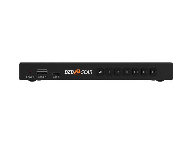 BZBGEAR 3-Port 4K UHD USB/HDMI Camera Video Selector and Mixer