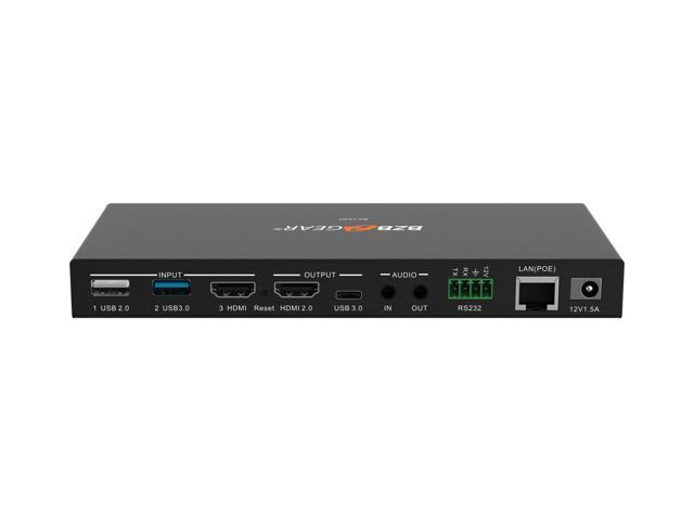 BZBGEAR 3-Port 4K UHD USB/HDMI Camera Video Selector and Mixer