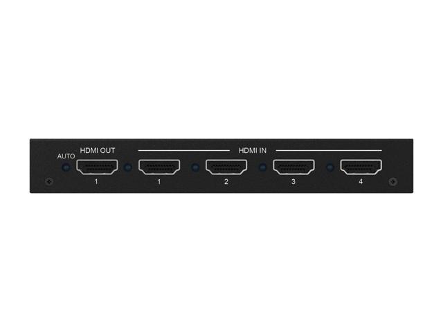 BZBGEAR 4x1 4K UHD HDMI Seamless Switcher/Scaler/MultiViewer with PIP/Audio De-Embedding and 8 Display Modes