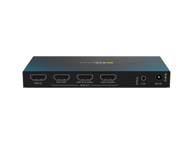 BZBGEAR 8K HDMI 2.1 eARC Audio to AV Receiver/Soundbar/Amplifier Converter/Adapter with CEC/EDID Support