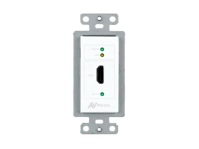 AVPro Edge AC-CXWP-HDMO-T 4K HDMI/HDBaseT Single Gang Decora Wall Plate Extender (Transmitter)/White