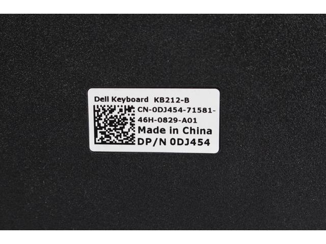 Dell Black USB English QWERTY Quiet Keys Keyboard 1HF2Y KB212-B Y91Y3 2GR91 194XT DJ454 0DJ454 CN-0DJ454