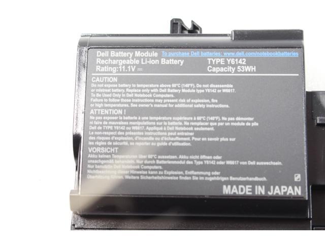 Genuine Dell Latitude D410 Series Li-Ion Black 11.1V 53WH Battery UY441 0UY441 CN-0UY441 Y6142 X5308 W6617