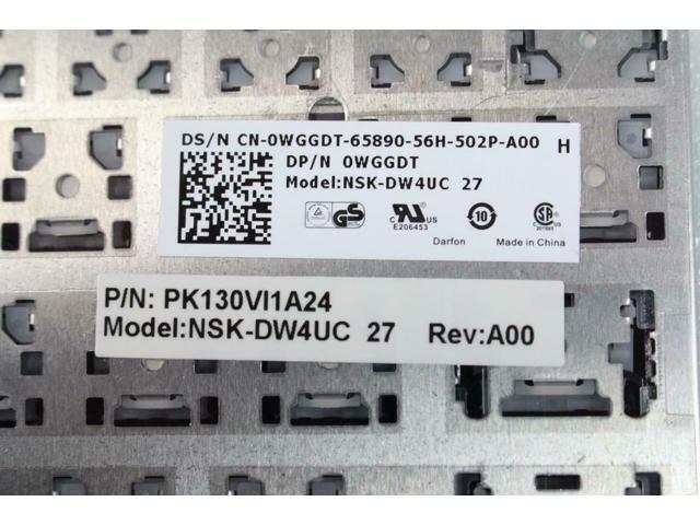 Dell NSK-DW4UC Latitude E6540 Precision M Series French Canadian Keyboard WGGDT 0WGGDT CN-0WGGDT