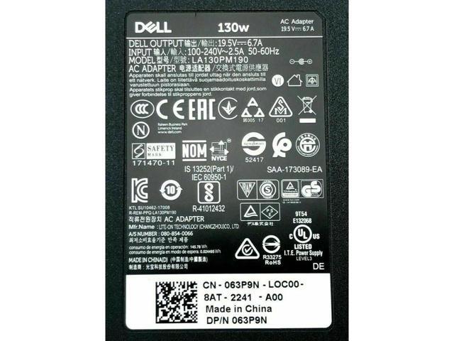 Dell Latitude E7440 LA130PM121 130W 19.5V PA-4E DA130PE1 Laptop Power Adapter VJCH5 0VJCH5 CN-0VJCH5