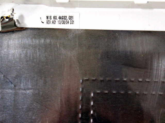 New White Dell OEM Inspiron 1545 15.6' LCD Back Cover Lid Plastic Hinges T233P
