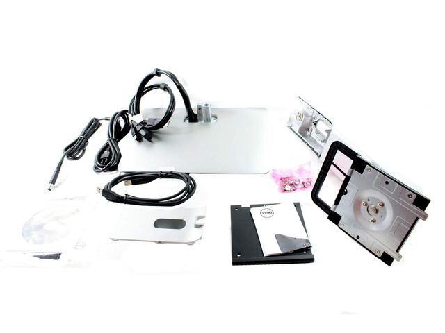 New Dell Silver Integrated 1 x Network - RJ-45 USB Dock and Monitor Stand Kit F51W4 0F51W4 CN-0F51W4