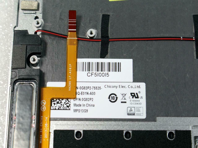 Dell XPS 11 9P33 2-in-1 Ultrabook Palmrest With Swedish Keyboard FHMDC RXC03 P5D8R 0P5D8R