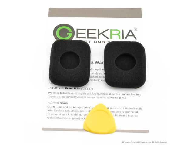 Geekria QuickFit Foam Replacement Ear Pads for Bang & Olufsen B & O FORM 2 Headphones Earpads, Headset Ear Cushion Repair Parts (Black)