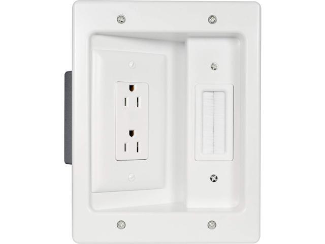 Legrand OnQ in-Wall Cable Management Kit for Power & Low Voltage Cords Hides TV or Display Cables Retrofit Behind The Wall UL Listed TV Cord...