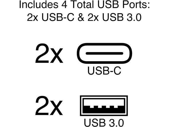 USB-C 6-in-1 Mini Docking Station with HDMI, Ethernet, USB and Power Delivery up to 60W - 4K 30Hz