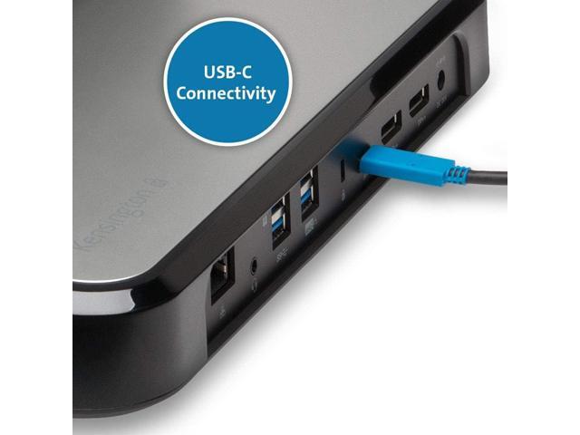 Kensington LD4650P Dual Video USB-C Docking Station with K-Fob Smart Lock - Windows (K38400NA)