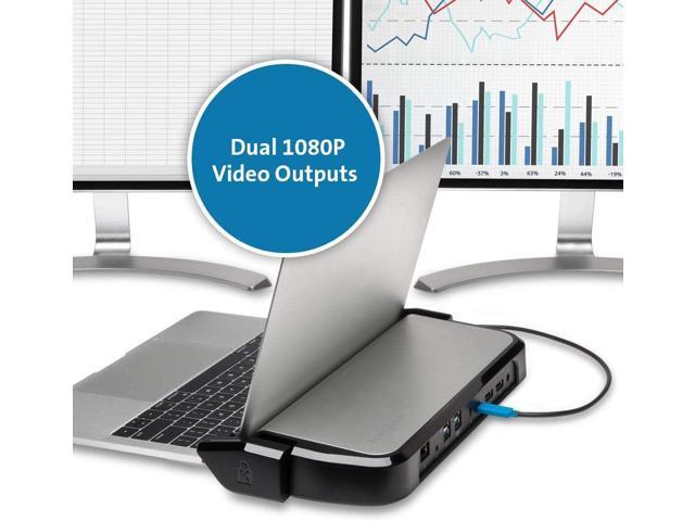 Kensington LD4650P Dual Video USB-C Docking Station with K-Fob Smart Lock - Windows (K38400NA)