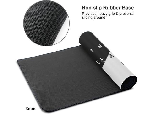 Japanese Black and White Cherry Blossom Gaming Mouse Pad XL Extended Large Mouse Mat Desk Pad Stitched Edges Mousepad Long Non-Slip Rubber Base...