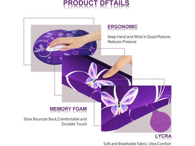 ArtSo Upgraded Wrist Rest Support for Mouse Pad & Keyboard, Ergonomic Gel Mousepad Non-Slip Rubber Base Home,Office Pain Relief, Easy Typing...