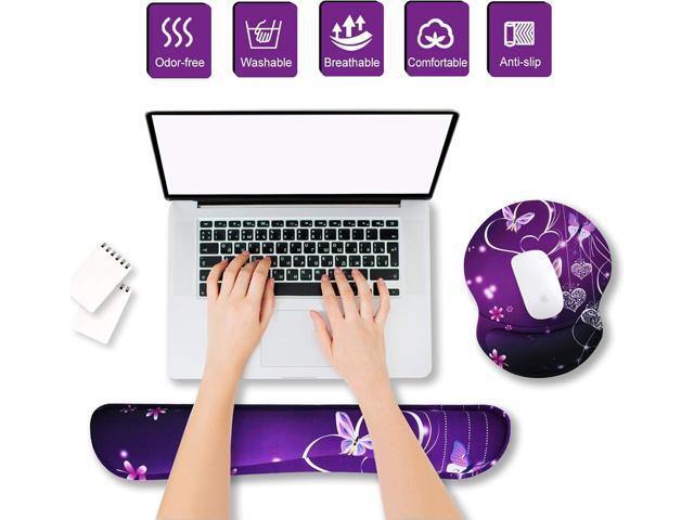 ArtSo Upgraded Wrist Rest Support for Mouse Pad & Keyboard, Ergonomic Gel Mousepad Non-Slip Rubber Base Home,Office Pain Relief, Easy Typing...