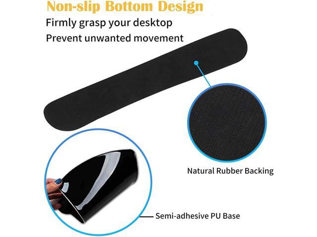 XMTMR-Glass Ergonomically Upgraded Keyboard Wrist Rest and Comfortable Wrist Rest Gel Mouse Pad Set, Non-Slip Rubber Base and Cute Coaster, for...