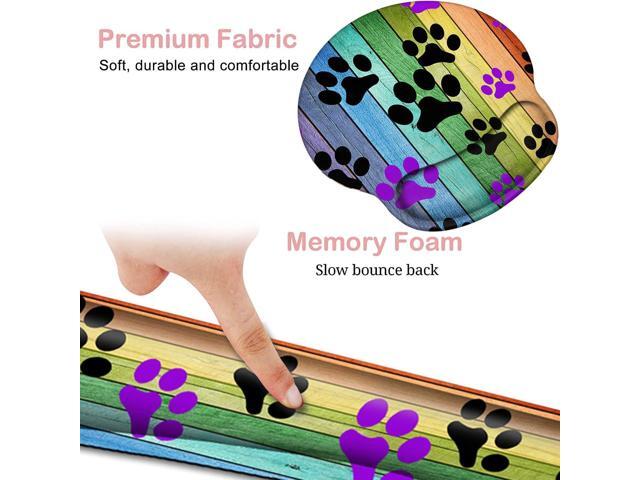 Keyboard Wrist Rest and Mouse Pad with Wrist Support, Ergonomic Gel Mouse Pad Coaster,Easy Typing Pain Relief, Memory Foam Keyboard Mousepad...