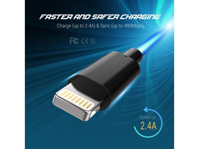 Novtech Black iPhone Charger Cable 3FT 3 Pack MFi Certified Lightning to USB A Cable iPhone Fast Charging Cord Wire for iPhone 14 13 12 11 Pro Max...