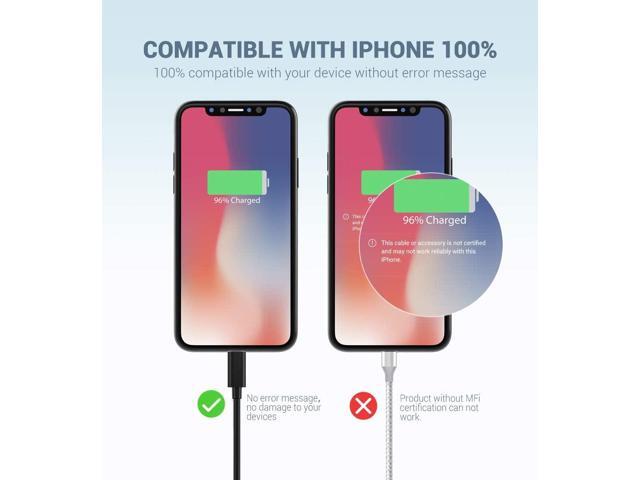 Novtech Black iPhone Charger Cable 3FT 3 Pack MFi Certified Lightning to USB A Cable iPhone Fast Charging Cord Wire for iPhone 14 13 12 11 Pro Max...
