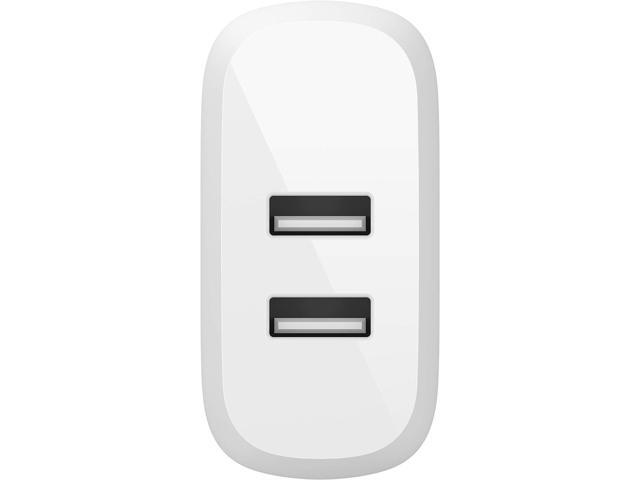 Belkin - 24W Dual Port USB Wall Charger with USB-C Cable - Fast Charging for iPhone, Galaxy , Pixel & More - White - image 10