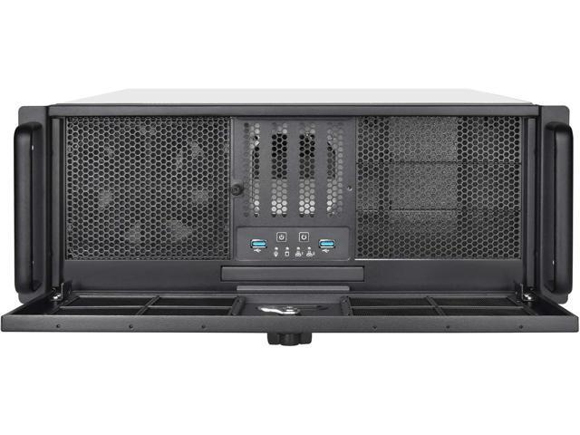 SilverStone Technology 4U Rackmount Server Chassis with 3 X 5.25 Front Bays with CEB/ATX/mATX/Mitx Support RM400 Cases SST-RM400