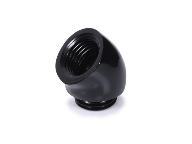 Alphacool Eiszapfen Angled Adaptor 45 G1/4 OT to G1/4 IT - Black (17590)