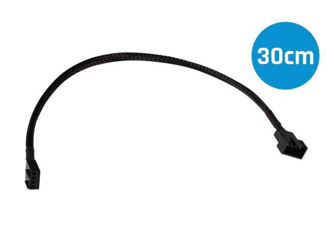 Alphacool Fan Cable 4-Pin to 4-Pin Extension - 30cm - Black (18674)